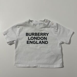 Burberry White Short Sleeve Tee